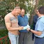 В приемке благоустроенных по «Нашему городу» объектов принял участие Михаил Ларкин