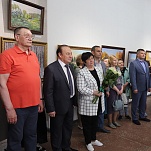 Инна Шевелева посетила выставку Ивана Щербино 