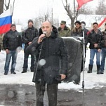 Виктор Осташев принял участие в митинге, посвященном выводу советских войск из Афганистана