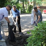 Коллектив Тульской городской Думы вышел на субботник