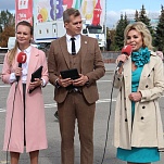 Ольга Слюсарева поздравила туляков в прямом эфире телеканала «Первый Тульский»