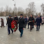 Александр Шахов, Константин Гончаров и Дмитрий Шишкин приняли участие в митинге, посвященном 83-й годовщине обороны Тулы