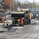 В Туле выполнен ямочный ремонт на 682 кв. м дорог