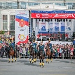 В Туле состоялся развод пеших и конных караулов Президентского полка