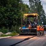 В Туле методом пневмонабрызга отремонтировано 866 кв. м дорожного полотна