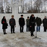 Анастасия Дементьева приняла участие в митинге, посвященном Дню защитника Отечества