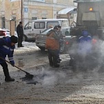 На минувшей неделе в Туле  проведен ямочный ремонт 430 кв. м дорог  